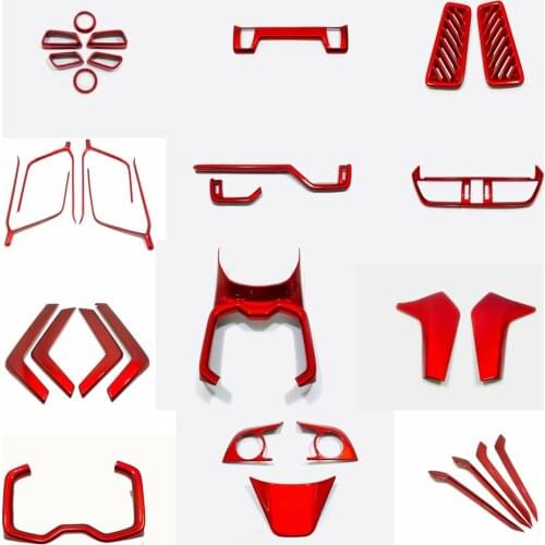 For Toyota RAV4 2019 2020 2021 Car Interior Decoration Gear Shift Panel Armest Sticker Water Cup Holder Cover Trim Accessories