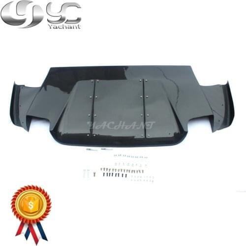 Car-Styling Carbon Fiber Rear Bumper Diffuser Kit 3Pcs Fit For 06-07 Evolution EVO 9 JDM VS Style Rear Diffuser Side Fin Addon