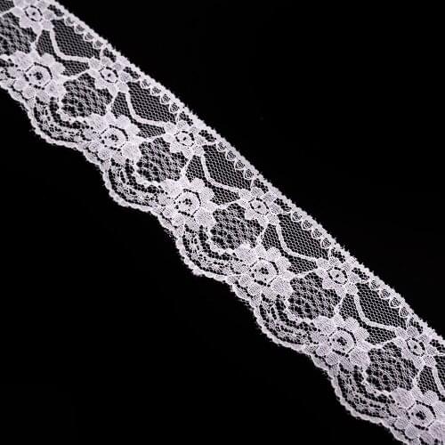 Cusack 9 meters Off White Lace Trim Ribbon for Garment Underwear Home Textiles Trimmings DIY Craft Lace Fabric Mesh Embroidered