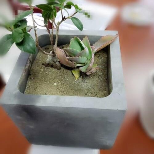 Square Concrete Flower Pot Mold DIY Plastic Cement Planter Mold