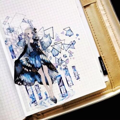 Fairy Butterfly Girl Washi Tape for Card Making Bullet Journal DIY Scrapbooking Decorative Sticker