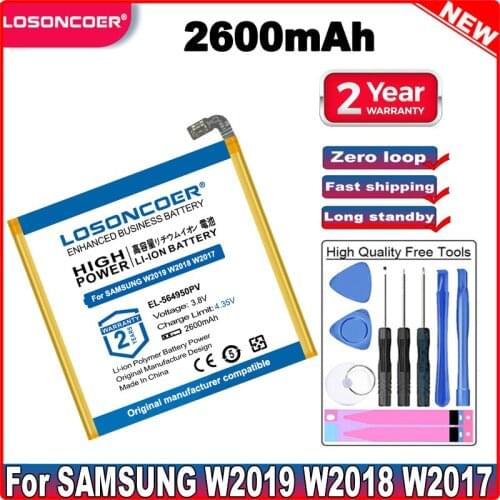 LOSONCOER 2600mAh EL-564950PV Battery For SAMSUNG W2016 W2017 W2018 W2019 E540020 574948