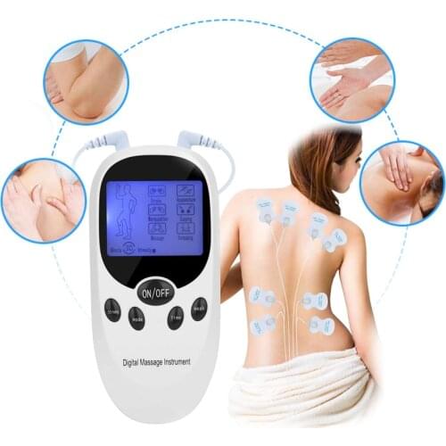 6 Modes TENS Body Massager Digital Acupuncture Machine EMS Therapy Device Electric Pulse Muscle Stimulator Pain Relief Massage