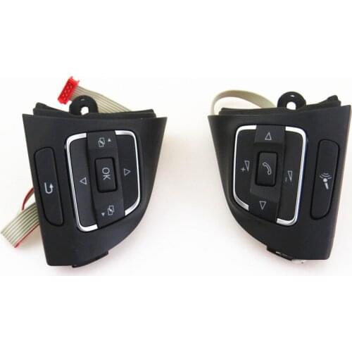 RWSYPL Multifunction Steering Wheel Combination Control Switch 5C0 959 537 A 5C0 959 538 B For Caddy Touran Tiguan Golf MK6 EOS