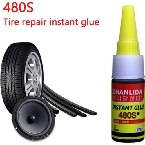 480s Car Wheel Tire Repair Instant Glue Mighty Seal Fast Black Glue Waterproof Auto Repair Sealant Tools