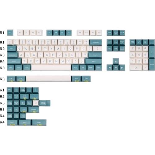 KBDfans MAXKEY Green&White SA Profile Keycaps Set
