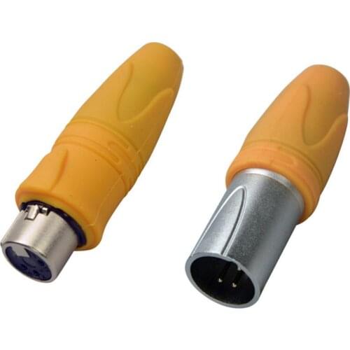 Wholesale 100pcs/lot XLR 3Pin Senior waterproof Cannon Connector with 50pcs xlr female & 50pcs xlr male