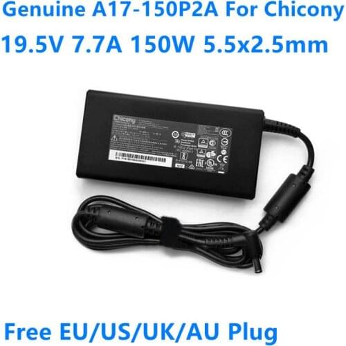 Genuine 19.5V 7.7A 150W Chicony A17-150P2A A150A021P Power Supply AC Adapter For GS60 GHOST PRO-052 GS70 GS63VR Laptop Charger