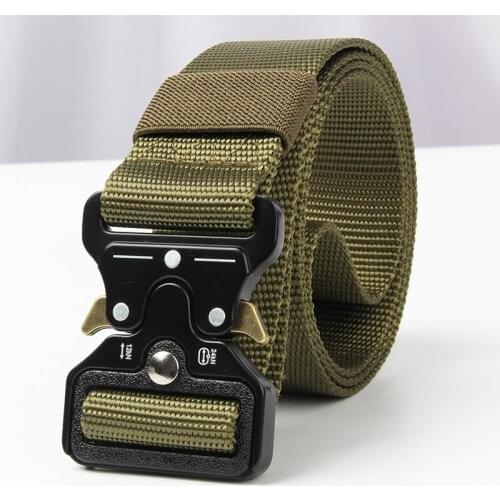 Mens Belt Army Outdoor Hunting Tactical Multi Function Combat Survival High Quality Marine Corps Canvas For Nylon Male Luxury