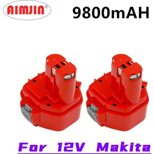 Replacement Battery for Makita 12V 9800mAh Ni MH Rechargeable Battery Power Tools Bateria PA12 1220 1222 1235 1233S 6271D L50
