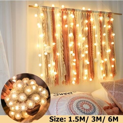 LED String Lights Romantic Dandelion Shape Garland Fairy Lights for Holiday Christmas Party Home Room Decorations Lighting Lamp