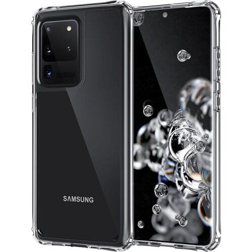 Slim Soft Silicon TPU/PC Case For Samsung Galaxy S21 S21Ultra S21Plus Fundas Capa Shockproof Crystal Clear Shell Hard Back Cover