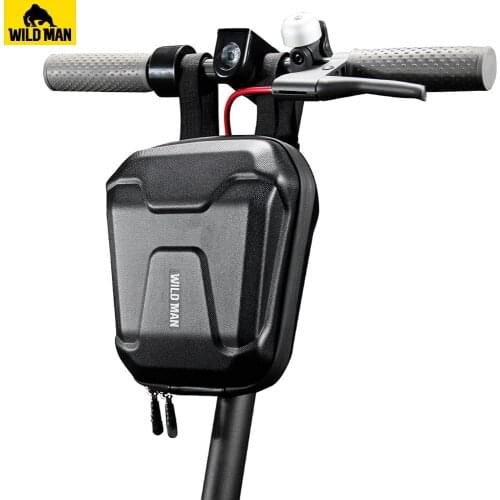 WILD MAN Universal Bicycle Electric Scooter Hanging Bag 2.5L EVA Hard Shell Rainproof Pannier Pouch for M365 ES1 ES2 ES3 ES4