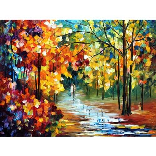 Cross stitch Oil painting landscape oil painting 11/ 14ct /16/28/27CT cloth cotton thread embroidery DIY handmade needlework 3