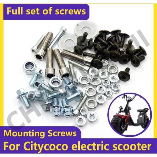 High Quality for Citycoco Electric Scooter Full Set of Screws Stainless Steel Screw Electric Scooter Accessories