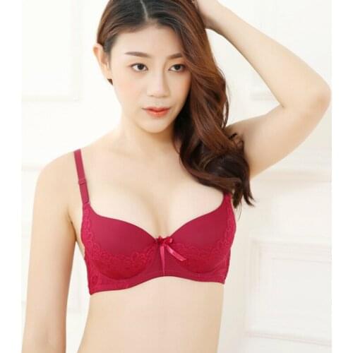 Yasemeen Sexy Push Up Bra Women Seamless Gather Adjustable Bra Underwire Lace Solid Color Underwear Women Sexy Lingerie Bras