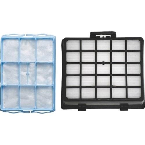 2Pcs vacuum cleaner parts (1pcs Motor Filter + 1pcs HEPA Filter) for Bosch BSGL VSZ BSD BSA series BSG61831/01 BSG62022/03