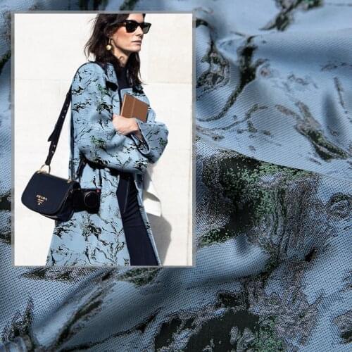 Jacquard clothing fabric sewing fabric for diy coat skirt and satin dress sewing material for dress women