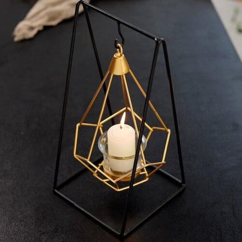 Gold Libra Creative Candlesticks Luxury Golden Metal Cup Candle Holders Figurines for Interior Home Decoration Housewarming Gift