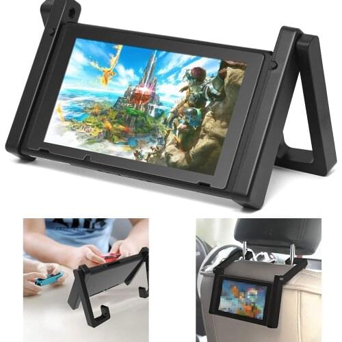 1set Stand Holder for Nintend Switch Adjustable Car Headrest Mount Holder Playstand for Nintendo Switch NS Console Accessories
