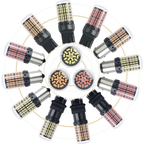 1pc S25 1157 BAY15D P21W Highbright Turn Signal Light Car Led Bulb T25 3157 Super Light Brake Lamps T20 7443 Highpower Bulbs12V