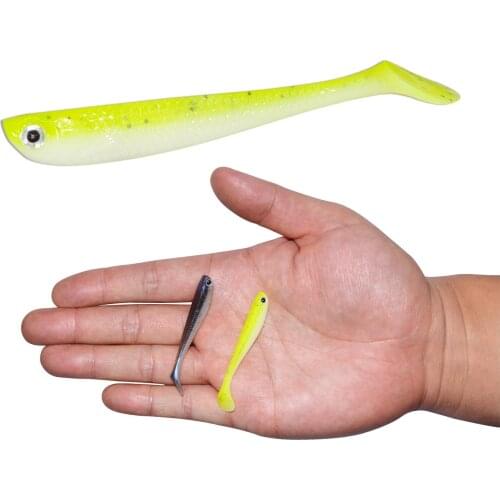 10pcs/lot Fishing Lure Jig Set Swimbait Jerk Soft Baits Fishing Lures Shad Soft Lure For Fishing Silicone Bait Swim Tail Wobbler
