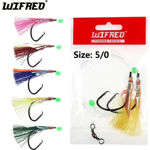 10Packs 5/0 Twin Hooks Flasher Rig Sabiki Snapper Snatcher flasher rigs for kingfish, salmon, tailor, flathead Pink Green Black