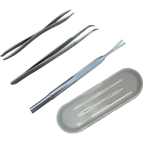 2/3PCS Pet Flea Remover Tool Stainless Steel Scratching Tongs Remover Pet Cat Dog Grooming Supplies Tick Removal Tool Tweezers