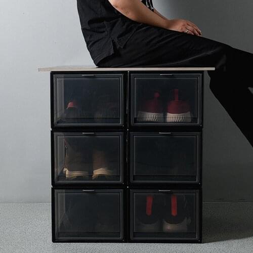 60% Dropshipping!!Magnetic Thickened Dustproof Shoes Storage Container Sneakers Organizer Box