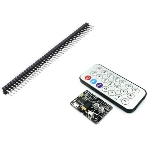 9 Pcs 2.54mm Pitch Double Row 40 Pin IDC Socket Connector Male Header with Bluetooth Audio Receiver Board