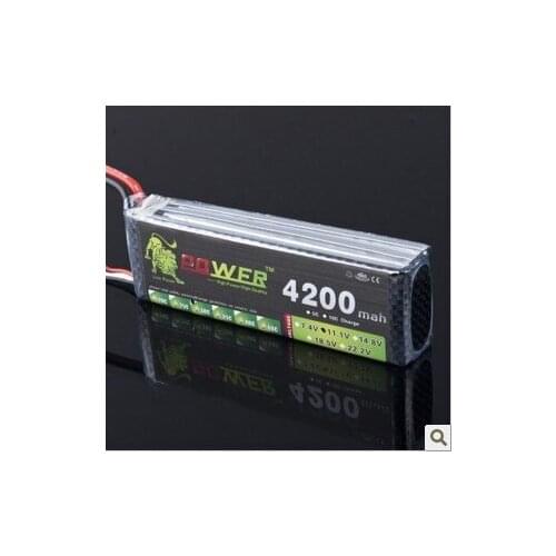 1pcs Lion Power 11.1V 4200MAH 30C MAX 45C AKKU LiPo RC Battery For Trex 500 Helicopter 3S