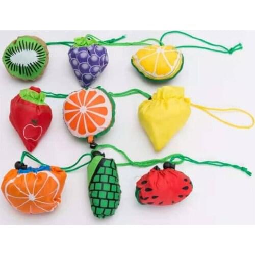 Large Size Nylon Reusable Foldable Handy Shopping Bag Tote Pouch Recycle Storage Handbags New Fruit Eco Shopping Bag