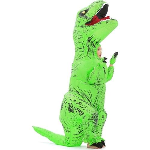 Unisex kid T-Rex inflatable costume Fancy dress Jumpsuit Cosplay Party Halloween Purim Christmas animal Cosplay Dinosaur