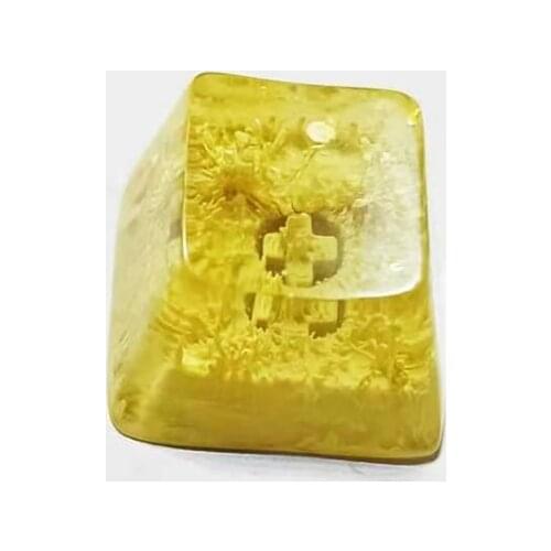 For Mechanical Keyboard Blooming Keycap R4 Resin Translucent Cap DIY Spare Part