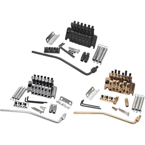 Electric Guitar Tremolo Bridge Systems with Logo Double Locking Edge with Whammy Bar