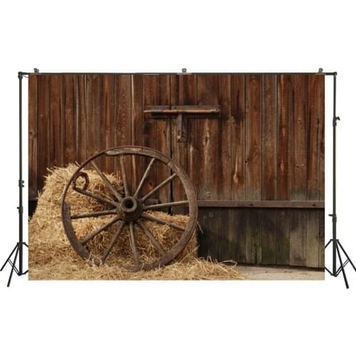 HUAYI Photography Backdrops Newborns Studio Child Baby Photo Background Haystack Old Barn Wooden Interiors Photodrop XT-4144