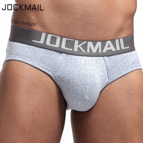 JOCKMAIL Brand Mens Underwear briefs Sexy cuecas calzoncillos hombre slip Gay Sleepwear Breathable Cotton Male Panties shorts