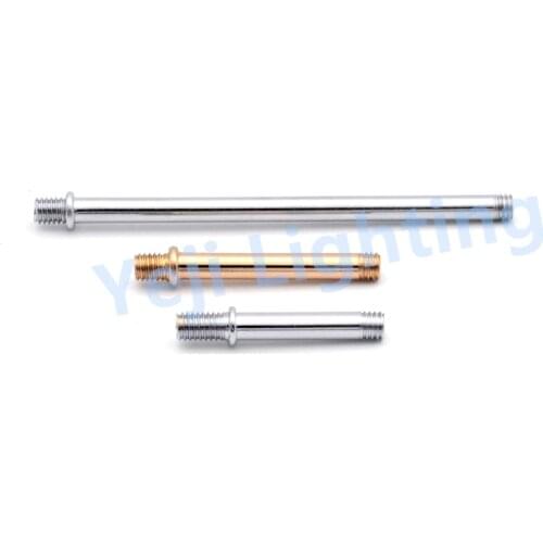 M6 iron threaded tube Male thread pipe for lamp retro lamp holder ceiling rose lighting accessories french gold chrome DIY