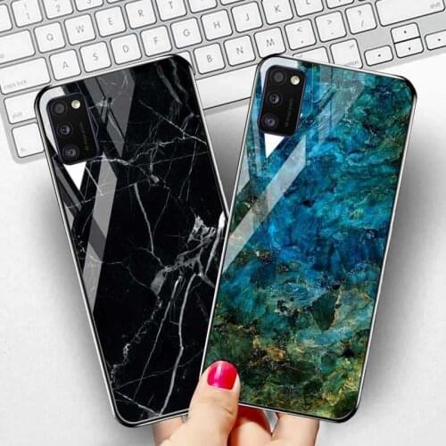 Marble Case For Samsung A21s Case Tempered Glass Bumper Samsung A71 A51 A41 A31 M31S S21 Ultra S20 FE Plus A12 A02s Covers