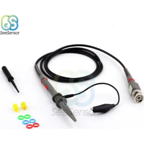 P6100 DC-100MHz Oscilloscope Probe Kits 120cm Scope Clip Test Clamp Probe Cable 100MHz Tools Accessories DIY Electronic