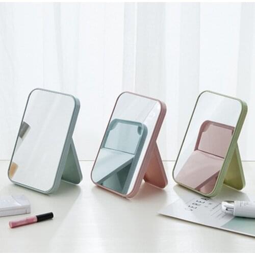 Desktop makeup mirror big mirror vanity mirror portable folding desktop princess mirror rectangular mirror simple fashion mirror