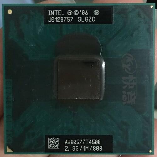 Original Intel Pentium CPU T4500 (1M Cache, 2.30GHz, 800MHz FSB) 35W PGA478 laptop processor