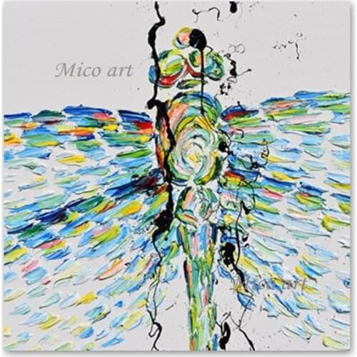 Palette Knife Abstract Canvas Wall Art 100% Hand-painted 3D Textured Oil Painting No Frame Wall Canvas Artwork Dropshipping