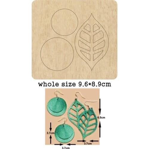 Leaves earring cutting dies Scrapbook cut mould & steel wooden dies Compatible with most of machines