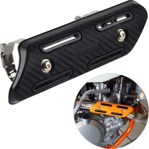 25-51mm Exhaust Heat Protector Shield For KTM Honda Yamaha Suzuki Husq Beta RR CR CRF YZF RMZ RM EXC SX KXF WRF DRZ