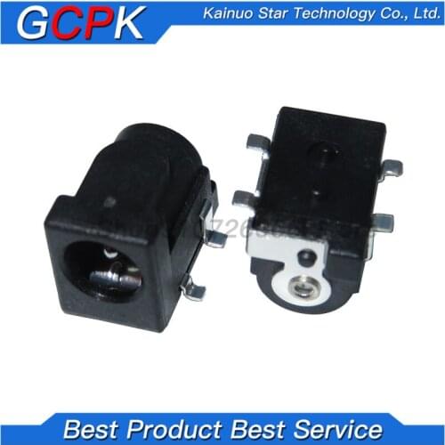 10PCS DC-005 DC005 DC050 DC power socket 5.5-2.1mm 4PINS SMD COPPER FEET new original