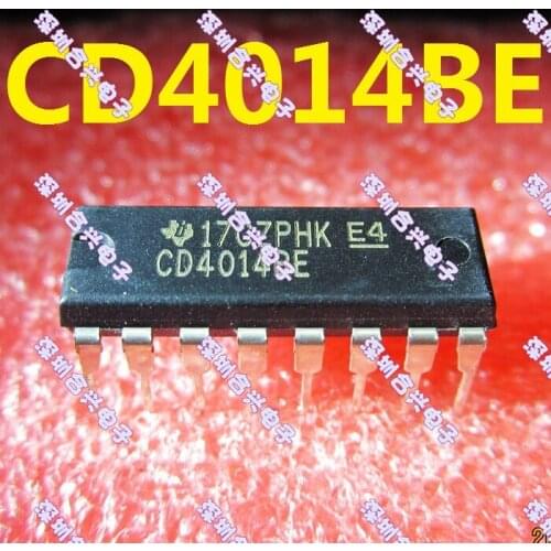 10 pçs/lote Cd4014 cd4014be logic IC shift register promotion
