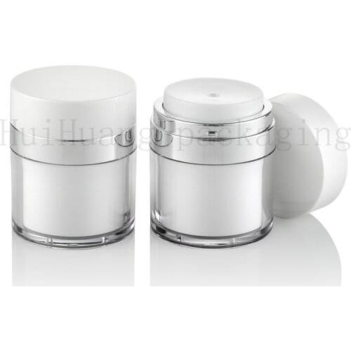 20pcs 50g white empty skin care cream plastic containers,cosmetic cream jar 50ml skin care bottles for personal care cream