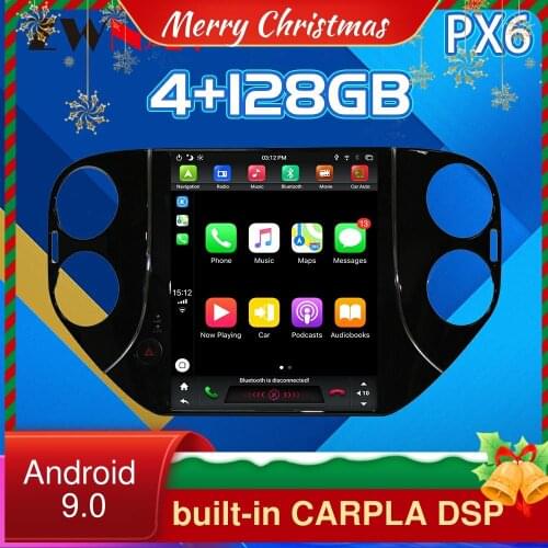 4+128G Tesla Screen For VW Tiguan Android 9 Car Multimedia Player GPS Radio Stereo Head Unit