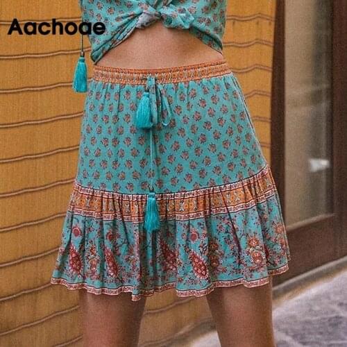 Женские летние юбки Aachoae China At AliExpress